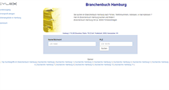Desktop Screenshot of cylex-branchenbuch-hamburg.de